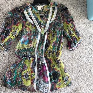 Sundance XS sheer blouse